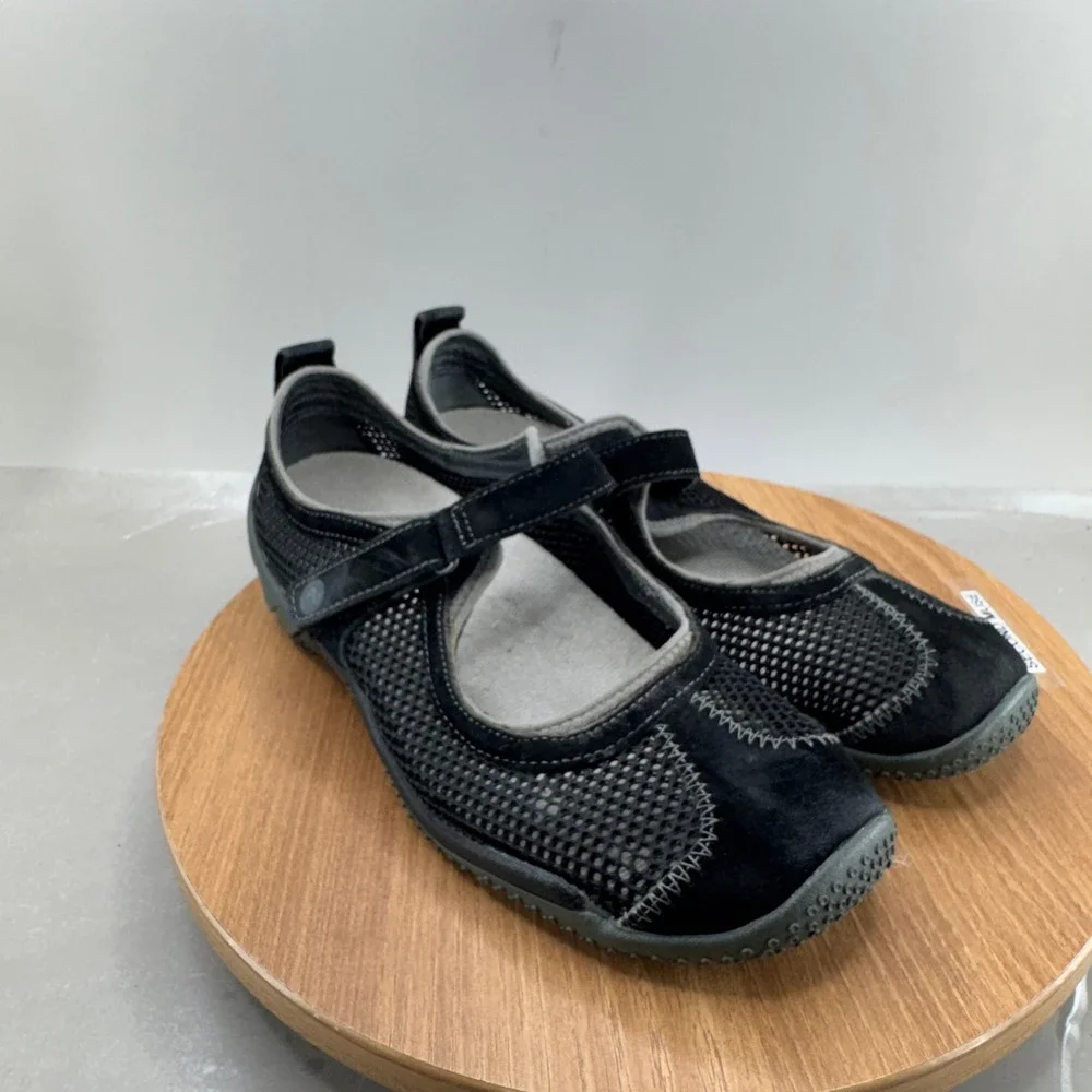 Merrell Mary Jane Shoes Womens Size 7 Black Mesh Athletic Outdoor Walking Flats